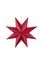 Christmas Star Paper Stripes Dark Red 60cm