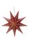 Christmas Star Paper Overall Print Dark Red 60cm