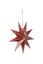 Christmas Star Paper Overall Print Dark Red 60cm