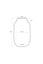 Oval Metal Vase Yellow 30 cm