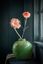 Vase en métal en coloris vert foncé 23cm