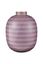 Metalen Vaas Stripes Lila 32cm