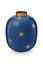 Vaas Metaal Stippen Navy/Goud 32cm