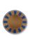 Vaas Metaal Strepen Navy/Goud 29cm