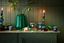 Set/4 Porte/Bougie Verre Bleu 7cm 