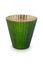 Set/3 Porte/Bougie Verre Bleu 10cm 