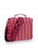 Frances Schultertasche Klein Streifen Rosa