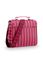 Frances Schultertasche Mittel Streifen Rosa