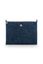 Cosmetic Flat Pouch Large Velvet Quiltey Days Blue
