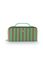 Necessaire Cyrille Mittelgroß Streifen Grün
