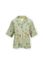 Top Korte Mouw Knopen La Dolce Vita Licht Groen