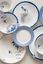 Breakfast Plate Pip & The Blue Bird Dip Dye White 18cm