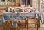 Table Cloth Blooming Tales Khaki-Blue