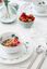 Assiette Plate Jolie Points Or Bleu 26.5cm