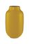 Oval Metal Vase Yellow 30 cm