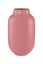 Oval Metal Vase Old Pink 30cm