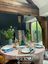 Assiette Plate Jolie Points Or Bleu 26.5cm