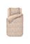Ensemble housse de couette Jabali Flower Corail