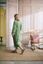 Peignoir Jasmin Jacquard Vert