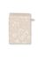 Lot de 3 Gants de Toilette Jasmin Jacquard Sable 16x22cm
