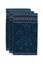 Lot de 3 Serviettes Invité Jasmin Jacquard Bleu Foncé 30x50cm