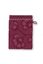 Lot de 3 Gants de Toilette Jasmin Jacquard Rose Foncé 16x22cm