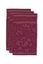 Guesttowel Set/3 Jasmin Jacquard Dark Pink 30x50cm