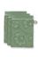 Washcloth Set/3 Jasmin Jacquard Green 16x22cm