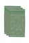 Lot de 3 Serviettes Invité Jasmin Jacquard Vert 30x50cm