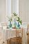 Vase Metal Medium Blue 33cm