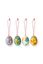 Set/4 Painted Paper Mache Eggs