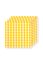 Set/4 Napkins Check Yellow