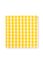 Set/4 Napkins Check Yellow