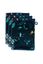 Washandje Set/3 Les Fleurs Donkerblauw 16x22 cm