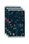 Guesttowel Set/3 Les Fleurs Dark Blue 30x50 cm