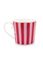 Tasse de Petite Taille à Rayures Love Birds en Coloris Rouge/Rose