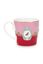 Tasse de Grande Taille Love Birds en Coloris Rouge/Rose