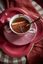Flower Festival Set/2 Espresso Tasse & Undertasse Dunkelrosa