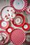 Love Birds Pastry Plate Red/Pink 17 cm