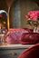 Cosmetic Purse Small Velvet Quiltey Days Red