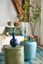 Kaarsenhouder Glas Bead Blauw/Groen 30cm