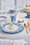 Set/2 Dinerborden Dot Delight Lichtblauw/Goud 26.5cm