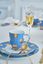 Set/2 Mokken Dot Delight Lichtblauw/Goud 350ml