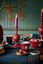 Kaarsenhouder Metalen Bol Donkerrood 37cm