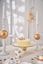 Set/2 Tasse sans Anse & Soucoupes à Thé Dot Delight Blanc/Or 290ml