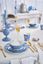 Set/2 Bol Dot Delight Bleu Clair/Or 15cm