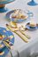Set/2 Assiettes Dot Delight Bleu Clair/Or 21cm
