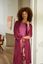 Naomi Kimono Velvet Little Sumo Stripe Rouge Rose