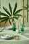 Set/3 Petits Vases en Verre Bleu-Vert