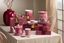 Lot de 4 Articles Tasses Oriental Flower Festival Rose Foncé
